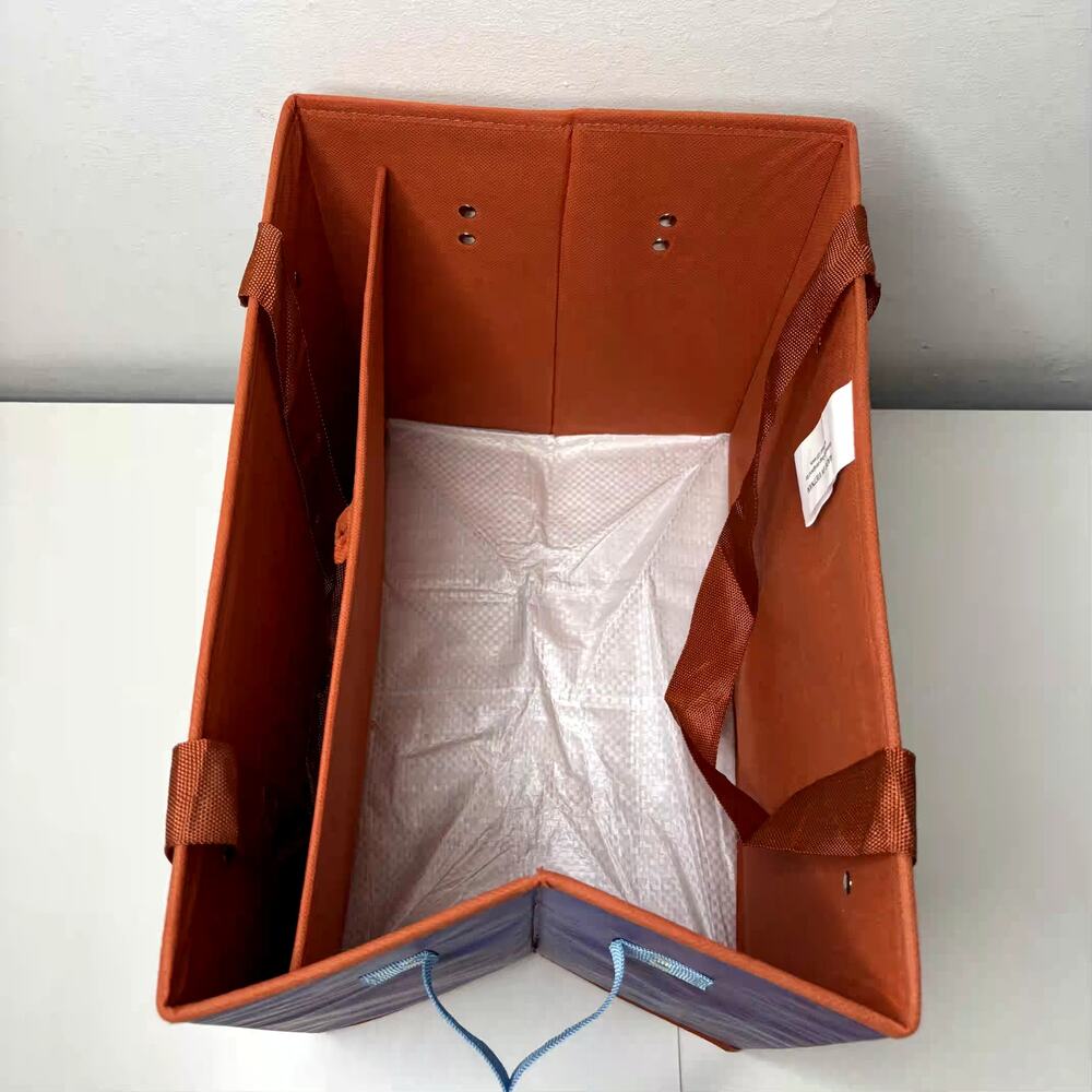 Trader Joe’s Stand-Up Collapsable Grocery Tote Bag Food Box Car Storage NWT! NEW - Picture 9 of 12